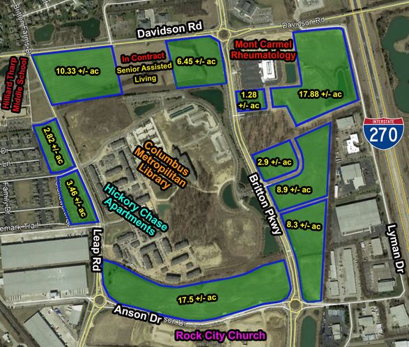 Davidson Road Land: SWC of I-270 & Davidson Road, Hilliard, OH 43026